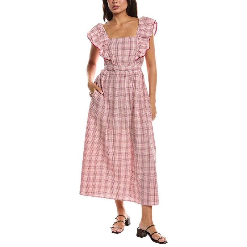 Frnch Womens  Ambre Midi Dress, Pink